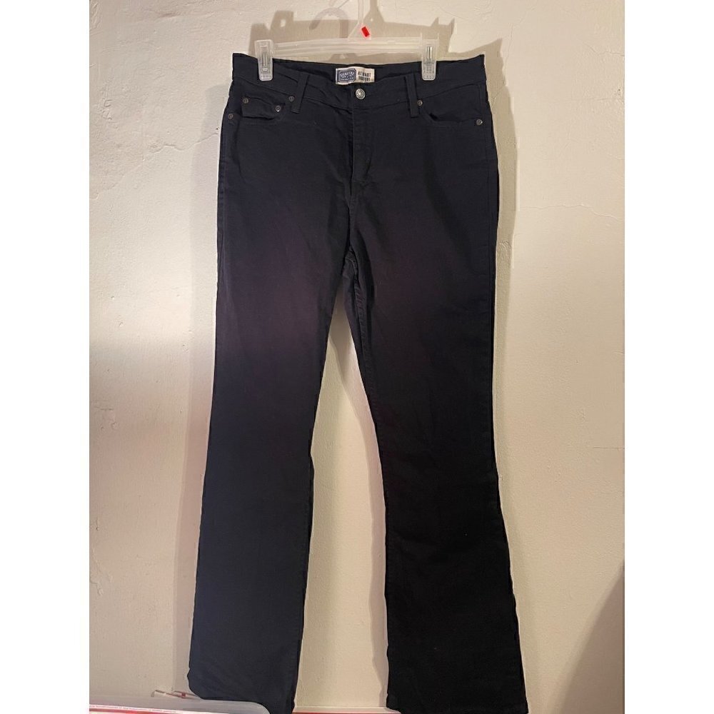 Signature by Levis Strauss & Co. Black Jeans At Waist Boot Cut (Size in descript